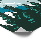 Alta Skigebiet Winter Utah Vintag Poster (Ecke)