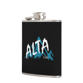 Alta Utah Mountains Flachmann (Links)