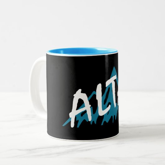 Alta Utah Mountains Zweifarbige Tasse (Vorderseite Links)