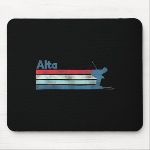 Alta Utah Retro Ski Mousepad