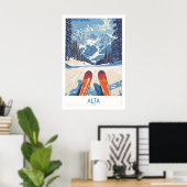 Alta Utah Ski-Abenteuerposter - Wasatch Range Poster (Heimbüro)