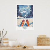 Alta Utah Ski-Abenteuerposter - Wasatch Range Poster (Küche)