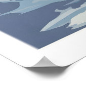 Alta Utah Ski Poster - Pulverschnee-Bergwand (Ecke)