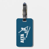 Alta Utah Skier Gepäckanhänger (Rückseite vertikal)