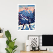 Alta Utah Skilift Bergansicht Poster - Dramatisch (Heimbüro)