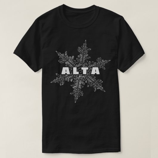 Alta Utah Snowflake T-Shirt (Design vorne)