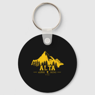 Alta Utah Usa Ski Resort Alpin Skipass Mou Schlüsselanhänger