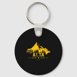 Alta Utah Usa Ski Resort Alpin Skipass Mou Schlüsselanhänger
