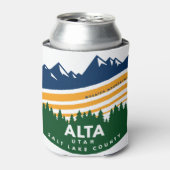 Alta Utah Wasatch Mountains Dosenkühler (Kanne Vorderseite)