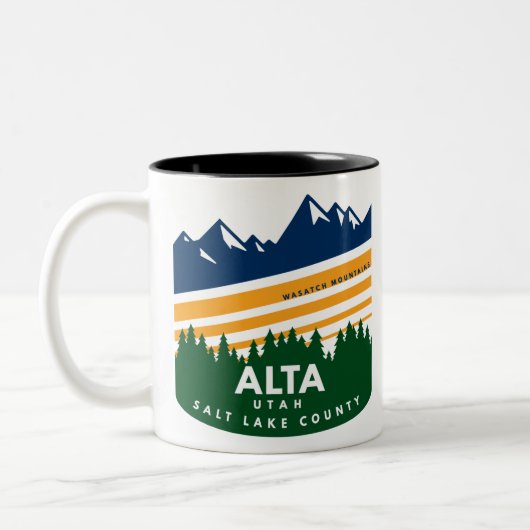 Alta Utah Wasatch Zweifarbige Tasse (Links)