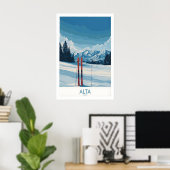 Alta Utah Winter Berglandschaft Poster - Utah (Heimbüro)