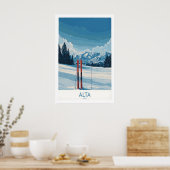 Alta Utah Winter Berglandschaft Poster - Utah (Küche)