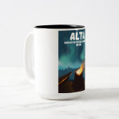 Alta Wasatch Mountain Range Utah Zweifarbige Tasse (Vorderseite Links)