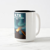 Alta Wasatch Mountain Range Utah Zweifarbige Tasse (VorderseiteRechts)