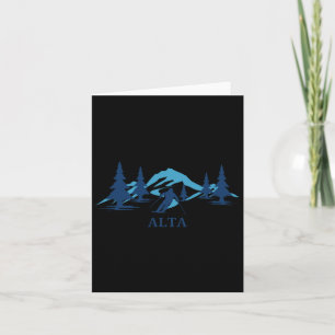 Alta Wyoming Ski Resort Skifahren Skier Karte