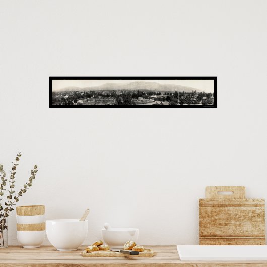 Altadena, California Panorama Foto 1908 Poster (Küche)