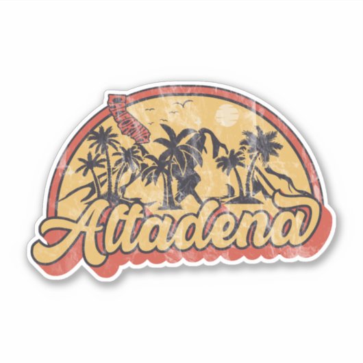 Altadena, Kalifornien Aufkleber (Vorderseite)