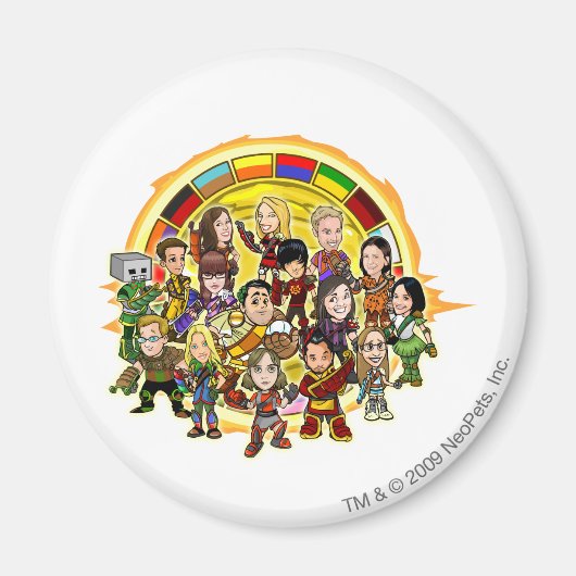 Altador-Cup-Mitarbeitergruppe Magnet (Vorne)