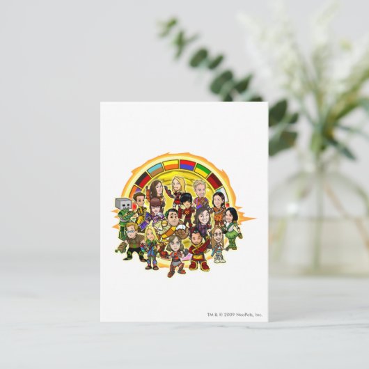 Altador-Cup-Mitarbeitergruppe Postkarte (Stehend Vorderseite)