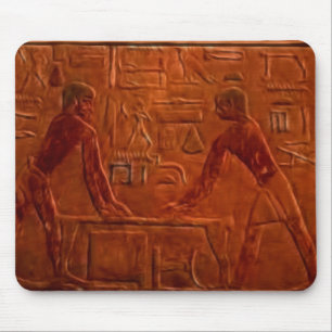 Altägyptische Arbeiter an Schleifstation Mousepad