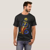 Altägyptische Gottheit Uraeus T-Shirt (Vorne ganz)
