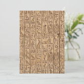 Altägyptische Hieroglyphen  Einladung (Stehend Vorderseite)