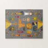 Altägyptische Hieroglyphen -Muster Pharao Puzzle (Horizontal)