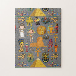 Altägyptische Hieroglyphen -Muster Pharao Puzzle