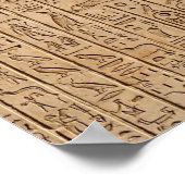 Altägyptische Hieroglyphen Poster (Ecke)