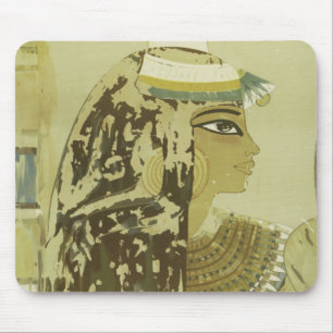 Altägyptische Königin Vintage Luxor Kairo Reise Mousepad