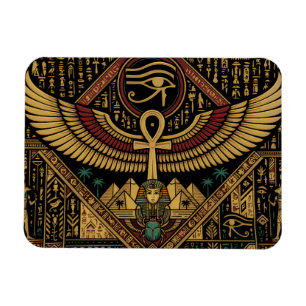 Altägyptische Motive Ankh-Symbol & Horusauge Magnet