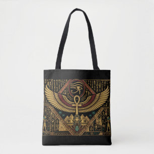 Altägyptische Motive Ankh-Symbol & Horusauge Tasche