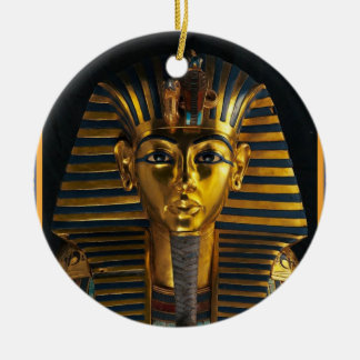 Altägyptische Pharaonenmaske, King Tut goldene Kun Keramik Ornament