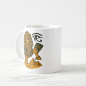 Altägyptische Pharaonensymbole Kaffeetasse (Vorderseite Links)