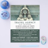 Altägyptische Statue, Kairo, Reiseagentur Flyer (Einzeln)