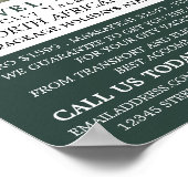 Altägyptische Statue, Kairo, Reiseagentur Poster (Ecke)