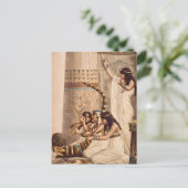 Altägyptische Tempel-Musiker  Postkarte (Stehend Vorderseite)