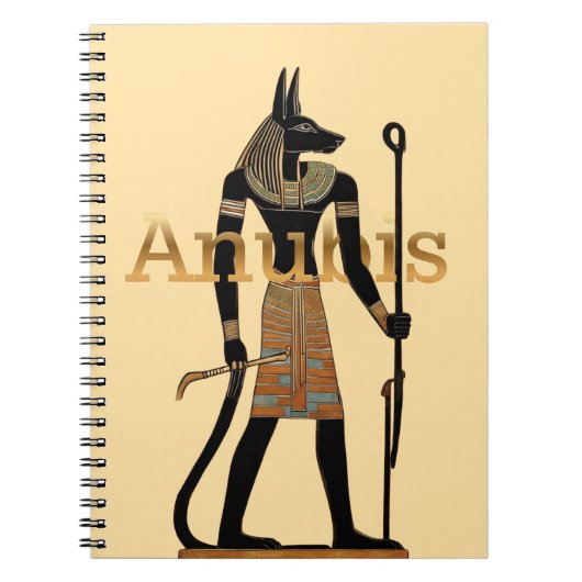 Altägyptischer Gott Anubis Notizblock (Vorderseite)