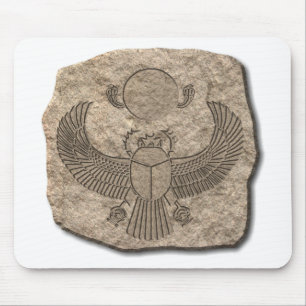 Altägyptischer heiliger Skarabäus-Stein Mousepad