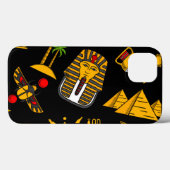 Altägyptischer Hieroglyphischer Muster Hintergrund Case-Mate iPhone Hülle (Rückseite (Horizontal))