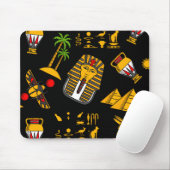 Altägyptischer Hieroglyphischer Muster Hintergrund Mousepad (Mit Mouse)