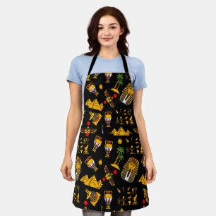 Altägyptischer Hieroglyphischer Muster Hintergrund Schürze