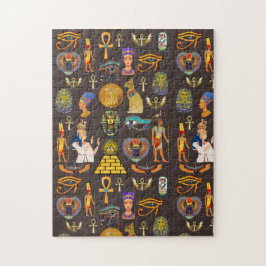 Altägyptisches Hieroglyphen-Mustersymbol Puzzle