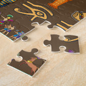 Altägyptisches Hieroglyphen-Mustersymbol Puzzle (Seite)