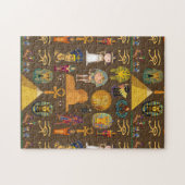Altägyptisches Hieroglyphen-Mustersymbol Puzzle (Horizontal)
