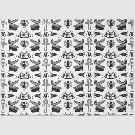 Altägyptisches Hieroglyphengewebe Seidenpapier (Vorderseite)