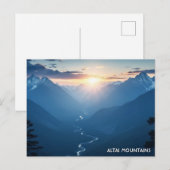 Altai-Gebirge Mongolei Reise Postkarte (Vorne/Hinten)