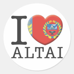 Altai Runder Aufkleber