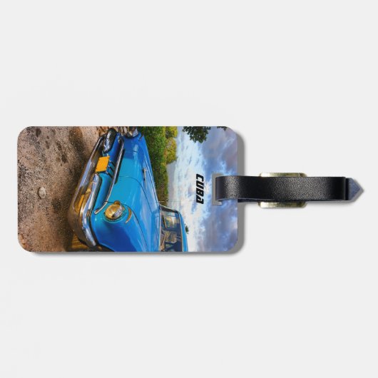 Altamerikanisches Klassikfahrzeug in Trinidad, Kub Gepäckanhänger (Rückseite horizontal)