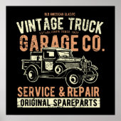 Altamerikanisches Vintages LKW-Poster Poster (Vorne)